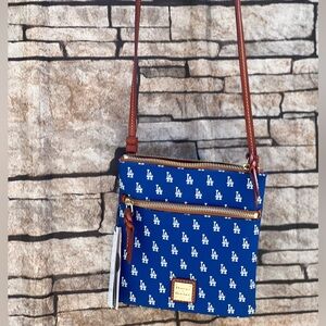 Dooney & Bourke Blue Patterned Crossbody Bag
